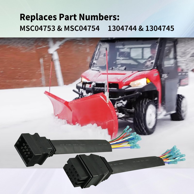Vanshly Snow Plow Wiring Harness Repair Kit MSC04753 MSC04754 for