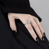 NicoWerk SRI997 Women's Silver Ring Rose Made of 925 Sterling