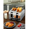 4 Slice Toaster, 1500W Extra-Wide Slot Toaster, for Bagel, Bread,