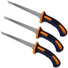 Wideskall 3-Pack 6.5" inch Utility Wallboard Drywall Hand Saw Confirm
