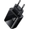 P4Y US-CC133 T40 Mains Charger 1xUSB-C+1xUSB with LED Display Quick