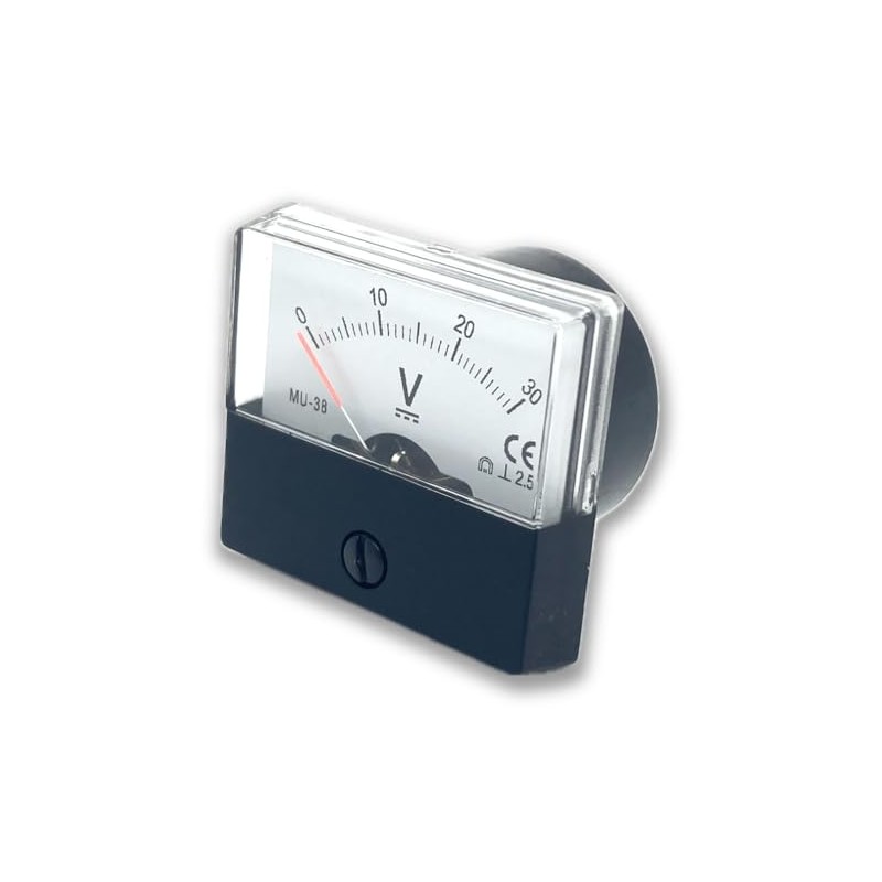 Joman Analog Panel Meter Voltmeter Ammeter MU38 Series (MU38-DC30V (DC30V)