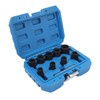 10PCS Twist Impact Socket with 8mm Straight Rod 3/8in Drive