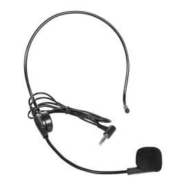 Giecy Wired Headset Microphone for Voice Amplifier, Flexible Adjustable Microphone for Teachers, Trainers, Presentations, Seniors.