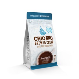 Crio Bru Ecuador Light Roast Non-Organic Coffee Alternative Natural Healthy Drink | Made with 100% Pure Ground Cacao Beans | 99.99% Caffeine Free, Keto, Low Carb, Paleo, Non-GMO (10oz)