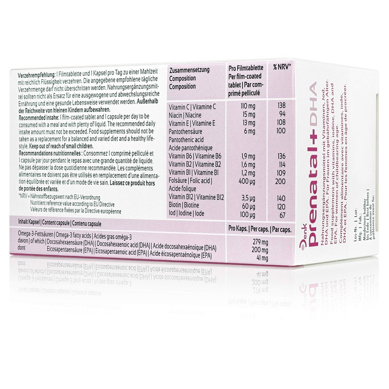 Prenatal + DHA Denk Tablets Pack of 2 x 30