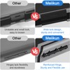 Meiikun Clipboard with Storage, Internal Pen Pouch, 8.5x11 Clipboards Black