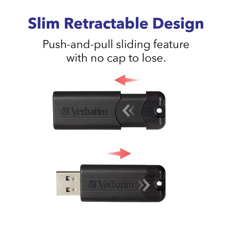 Verbatim PinStripe USB Flash Drive 128 GB