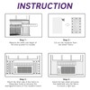 YYGCL Window Air Conditioner Insulated Foam Panels, Air Conditioner Window