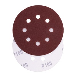 BOOMET Sandpaper Velcro Sanding Discs 125 mm 8 Hole Sets · P100 Pack of 100 · Ideal for Random Orbital Sanders, Various Grits · 40/60/80/100/120/240 · for Precise Sanding
