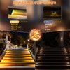 AUDLES 8 Pack Solar Stair Lights, Outdoor Step Lights with
