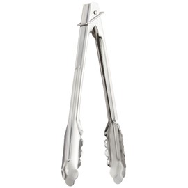 EBM 18-0 All-Purpose Tongs, Extra Thick with Stopper Ring, Small