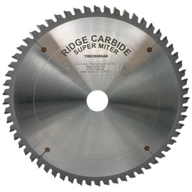 Ridge Carbide 260mm 60T, Miter Saw Blade Compatible with Festool Kapex, Alternate Raker Grind (4+1),-5° Hook, 30mm Bore, Plate Thickness 0.072", Thin Kerf (0.098") M5 for Crosscutting Cutting Wood