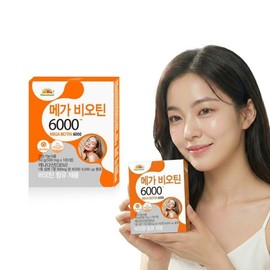 Vitamin Bank 갤러리아 VB 고함량 메가 비오틴 6000 1박스 3개월분 GALLERIA VB High Content Mega Biotin 6000 1 Box (3 Month Supply)