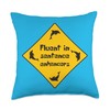 Caution - Fluent in Sentence Enhancers Throw Pillow