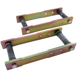 1" to 4" Adjustable 3-Position Rear Leaf Spring Shackle Lift Kit compatible with Select 1963 1964 1965 1966 1967 1968 1969 1970 1971 1972 1973 1974 1975 1976 Chrysler A-Bodies