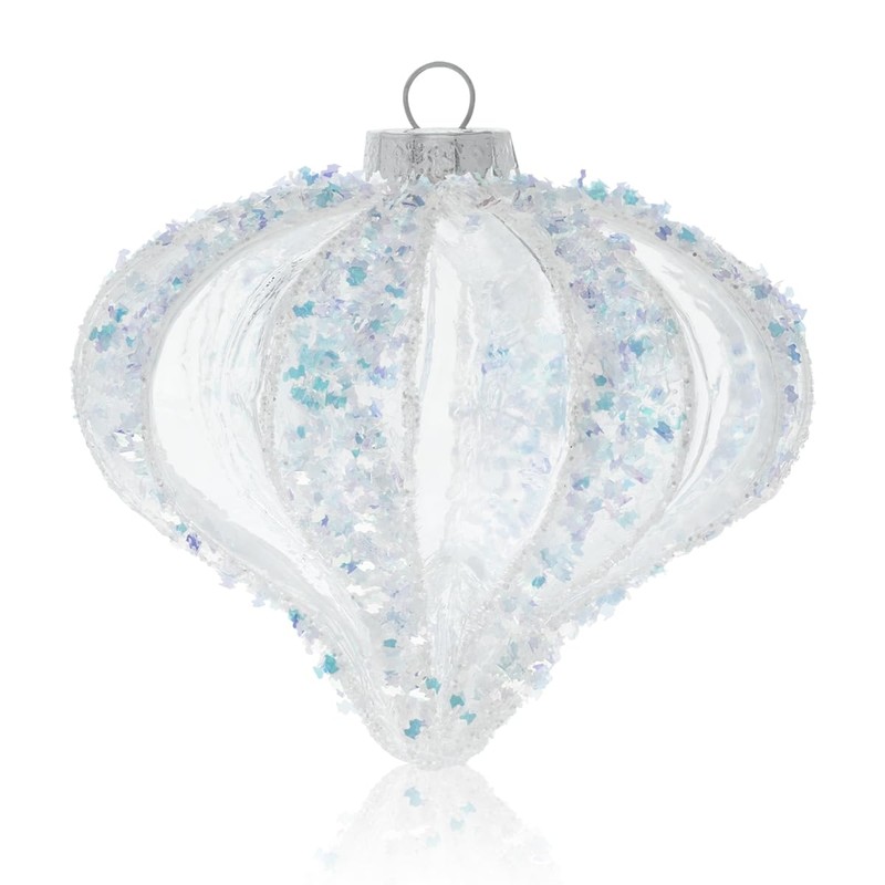 ESQUIMAL Esferas Navideñas de Cristal, 6 Piezas de 10 cm.