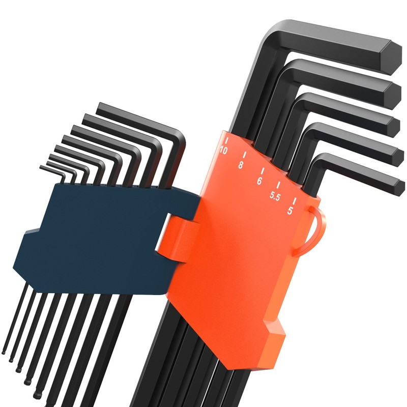 Presch Hex Key Set 13pcs - Metric, Ball Head Hexagon