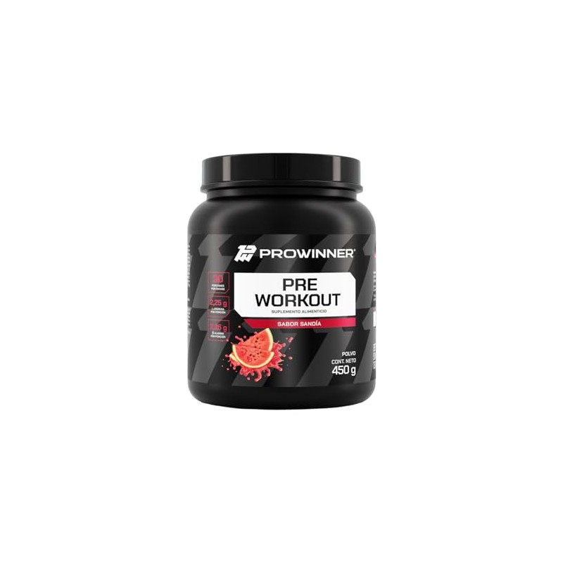PROWINNER | Pre Workout, Suplemento Alimenticio, Sabor Sandía, con Creatina