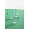 Ichendorf Milano Clear Jug with Green Handle Collection Tube Colour