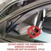 For Acura TSX 2009-2014 Window Vent Visors w/Chrome Trim Wind