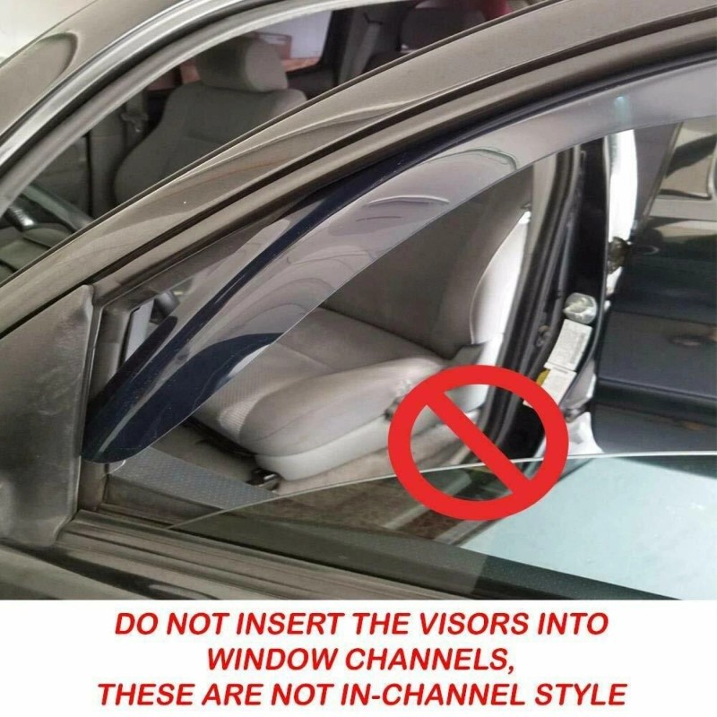 For Acura TSX 2009-2014 Window Vent Visors w/Chrome Trim Wind