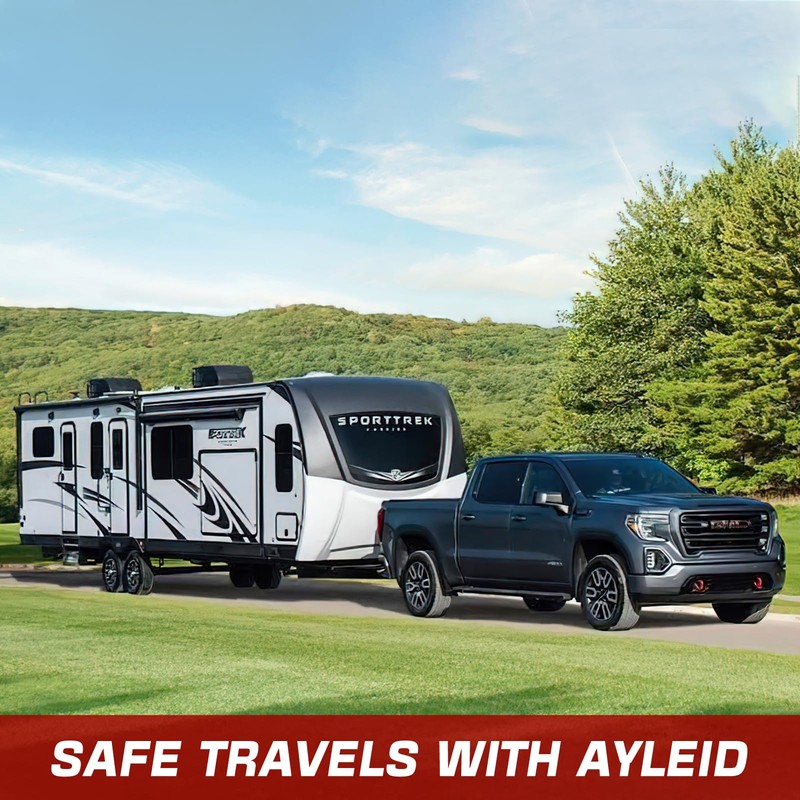Ayleid Trailer Hitch Tri-Ball Mount with Hook & Pin Balls