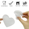 5Pcs Heart Epoxy Molds 4 Inch Resin Heart Shape Coaster