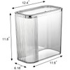Sooyee Clear 14 Liter Bathroom Trash Can with Lid,3.9 Gallon