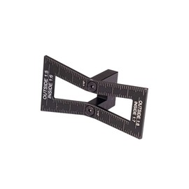 General Tools Woodworking Dovetail Marker Jig #47, Accurate and Precise Guide for 1:5, 1:6, 1:8, 1:10 Slopes, Black