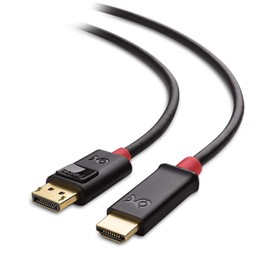 Cable Matters 4K DisplayPort to HDMI 4K Adapter Cable (4K DP to HDMI) 10 Feet