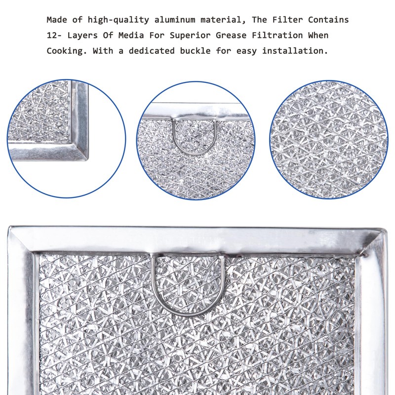 Grease Filter for LG Microwave LMV1683ST, LMV2031ST, LMV2031BD, LMHM2237ST, LMH2235ST,