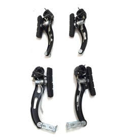 eRadius BMX Mountain Bike V Brakes Set | Alloy Levers | Brake Cables (Front+Rear) | V Brake Accessories | Full Caliper Set