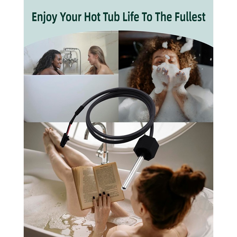 Hot Tub Sensor 24" Temp/Hi Limit,1/4" Diameter Fit for Balboa
