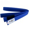 FLUORY Premium Cotton Brazilian Jiu Jitsu BJJ Belt (A0, BLue)