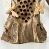 Darthome Teak Root Beehive Sculpture Hand Carved Rustic Wood 3
