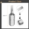 HARFINGTON 5pcs Flat Head Screwdriver Bit 1/4" Hex Shank SL3