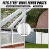 Hicarer 2 Sets 5" x 5" x 48" Vinyl Fence