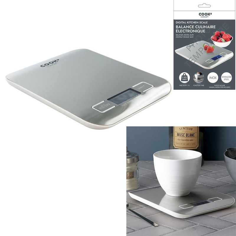 Cook Concept KU6610 Electronic Kitchen Scale Digital Rectangular 5 kg