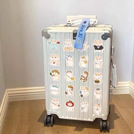 Cute Pet Hamster Graffiti Stickers for Teens Girls Children Motivate Gift Favors,60 PCS Animal Cute Style Stickers for Water Bottle Skateboard Guitar Bicycle Phone,DIY Waterproof Decoration