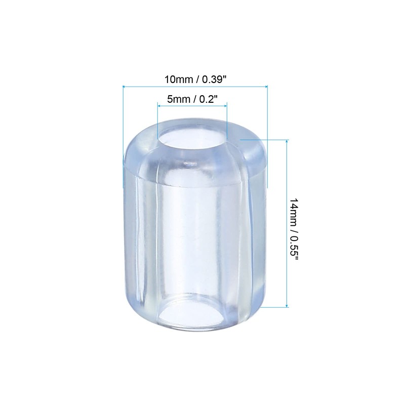 PATIKIL Kitchen Sink Rack Feet, 50 Pack 5mm ID x