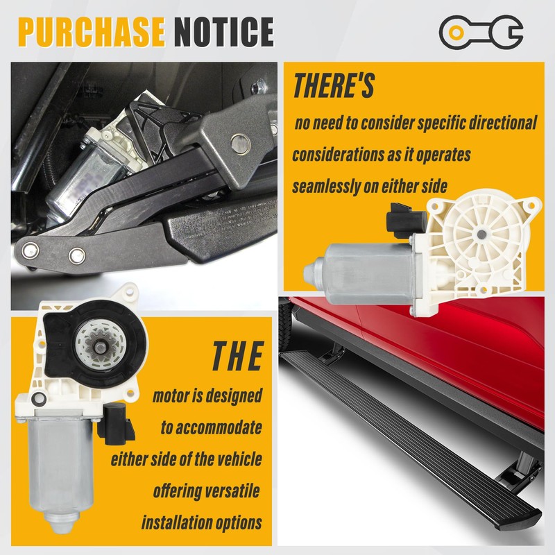 AMP Research Replacement Motor Kit 80-03129-90,Electric Side Step Motor,Step Running