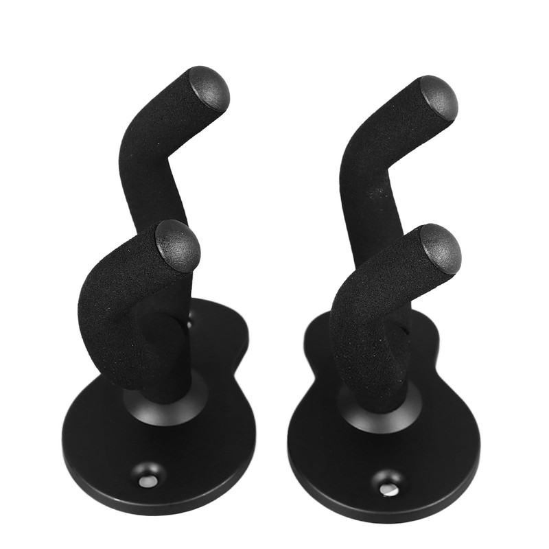 2PCS Guitar Wall Mount Hanger Metal Multifunctional Guitar Hangers Hook