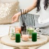 2"x3" Green Pillar Candles, Hand-Poured Candles Set of 12, Emergency