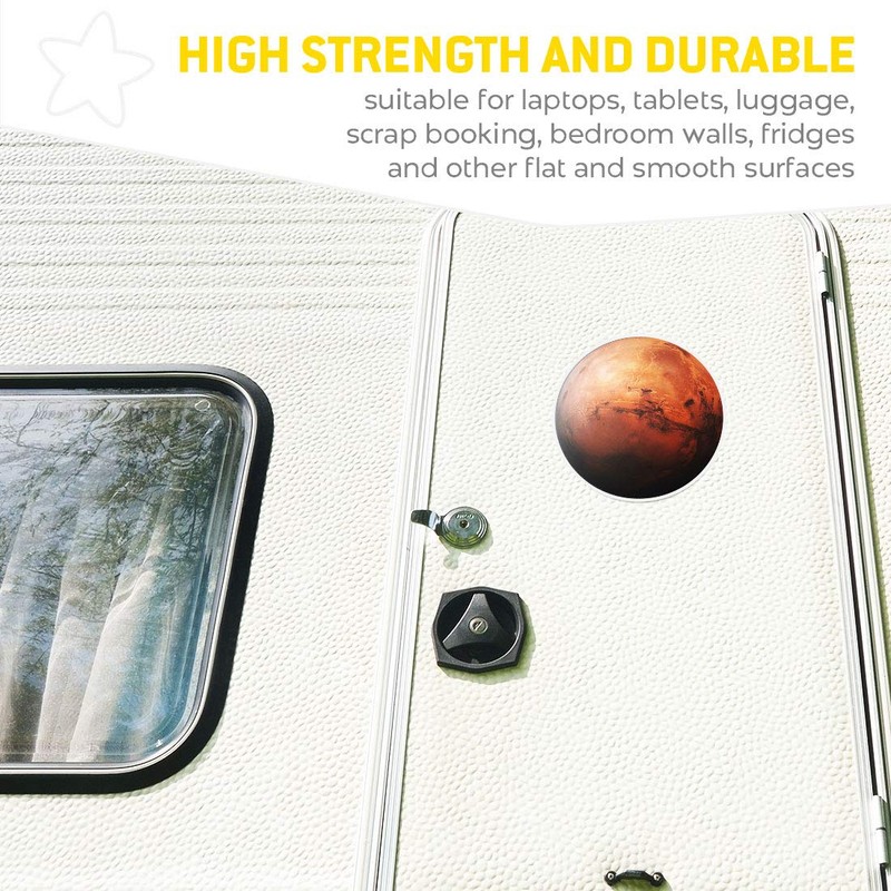 2 x 20cm Vinyl Stickers - Awesome Planet Mars Solar