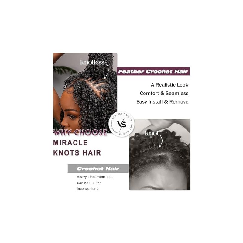 Feather Crochet Hair for Black Women 60 Strands 110g Deep