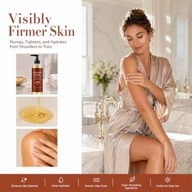 Cavo Glow Body Oil, Cavo Glow Luxury Body Oil, Body Firming Oil for Crepe Skin, After Shower Body Oil for Women, Hydrating Skin Care for Full Body That Plumps, Tightens And Firms Skin (1 Bottle)
