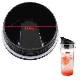 2Pcs Replacement Parts Lids for Ninja Blender, 2.81" Inner Diameter, Sip Seal Spout Lids Compatible with Ninja 16oz Cups, Fit for Ninja BL660 BL740 BL770 BL780 BL810 BL820 BL830 QB3000 QB3004 QB3005
