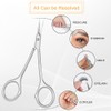 Beugo Nail Scissors, Professional Stainless Steel Cuticle Nail Scissors Curved