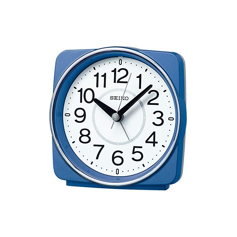 Seiko Clock Tabletop Clock Blue Metallic - Body Size: 10.8×11.0×6.0cm